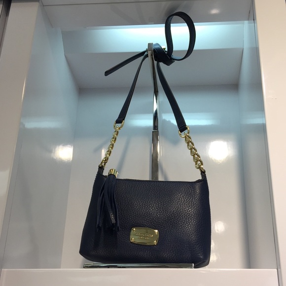 michael kors black pebbled leather crossbody